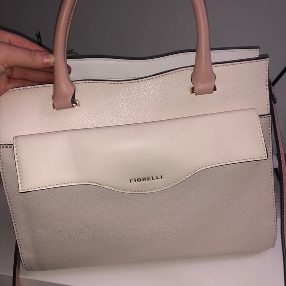FIORELLI Cream and Pink Leather Bag - Picture 2 of 5